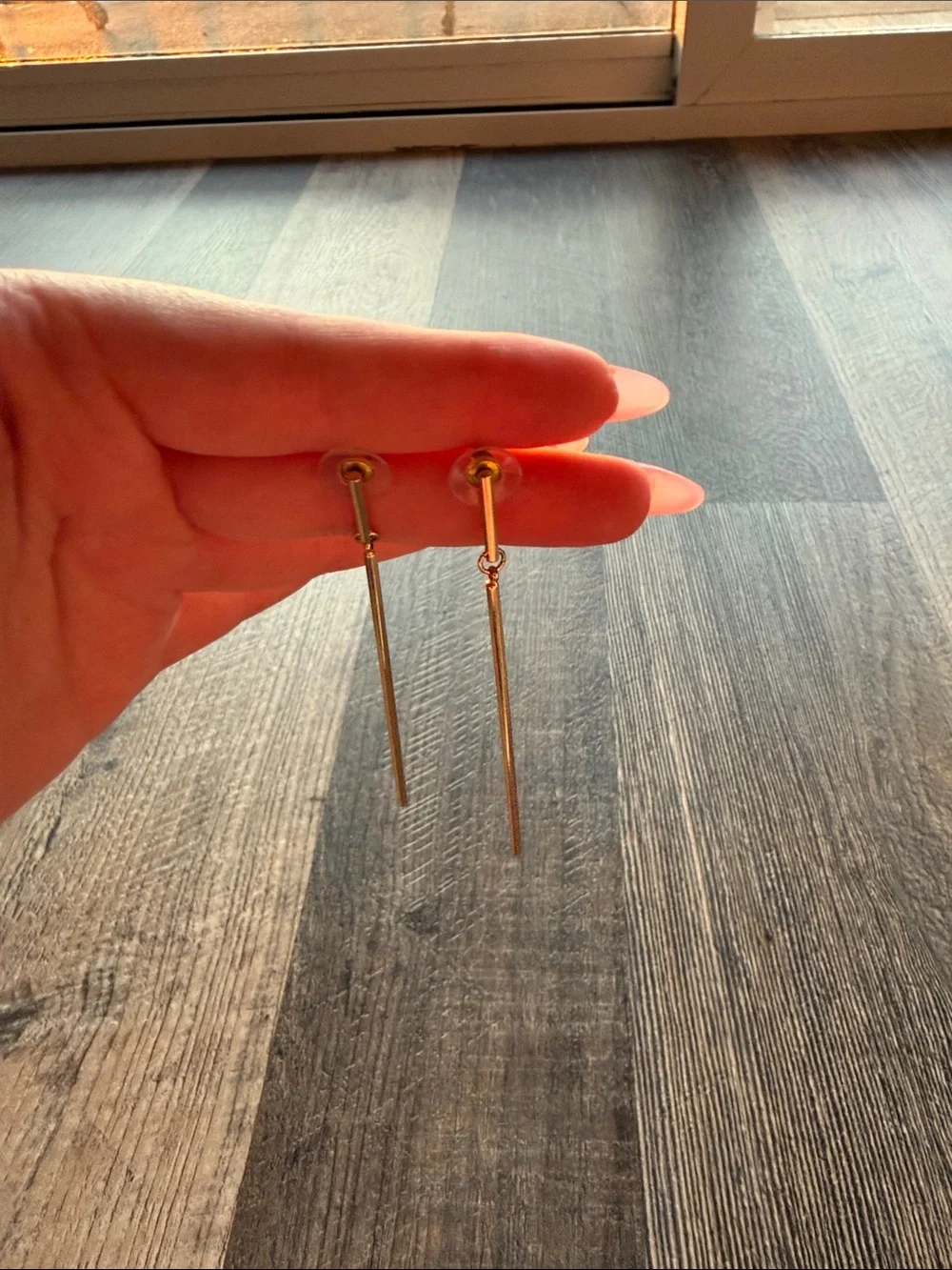 Gold Drop Bar Dangle Earrings - Women Jewelry